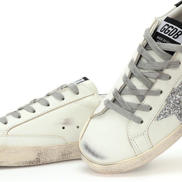 Golden Goose Super - Star Mens Low - Top Black Heel Panel Sneakers - Picture 8 of 8